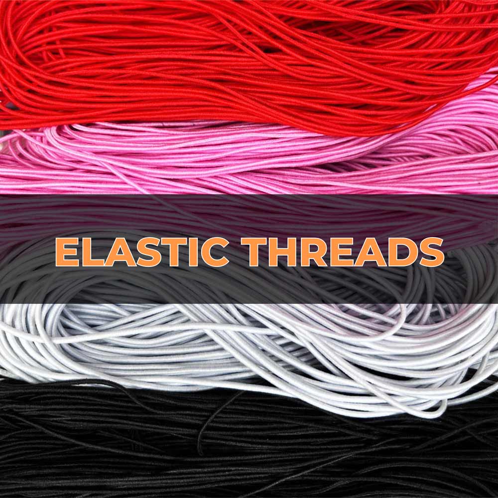 1MM - 2 MM - Elastic Threads - Stretchy Rope - String - Arts - Crafts –  Kandies World
