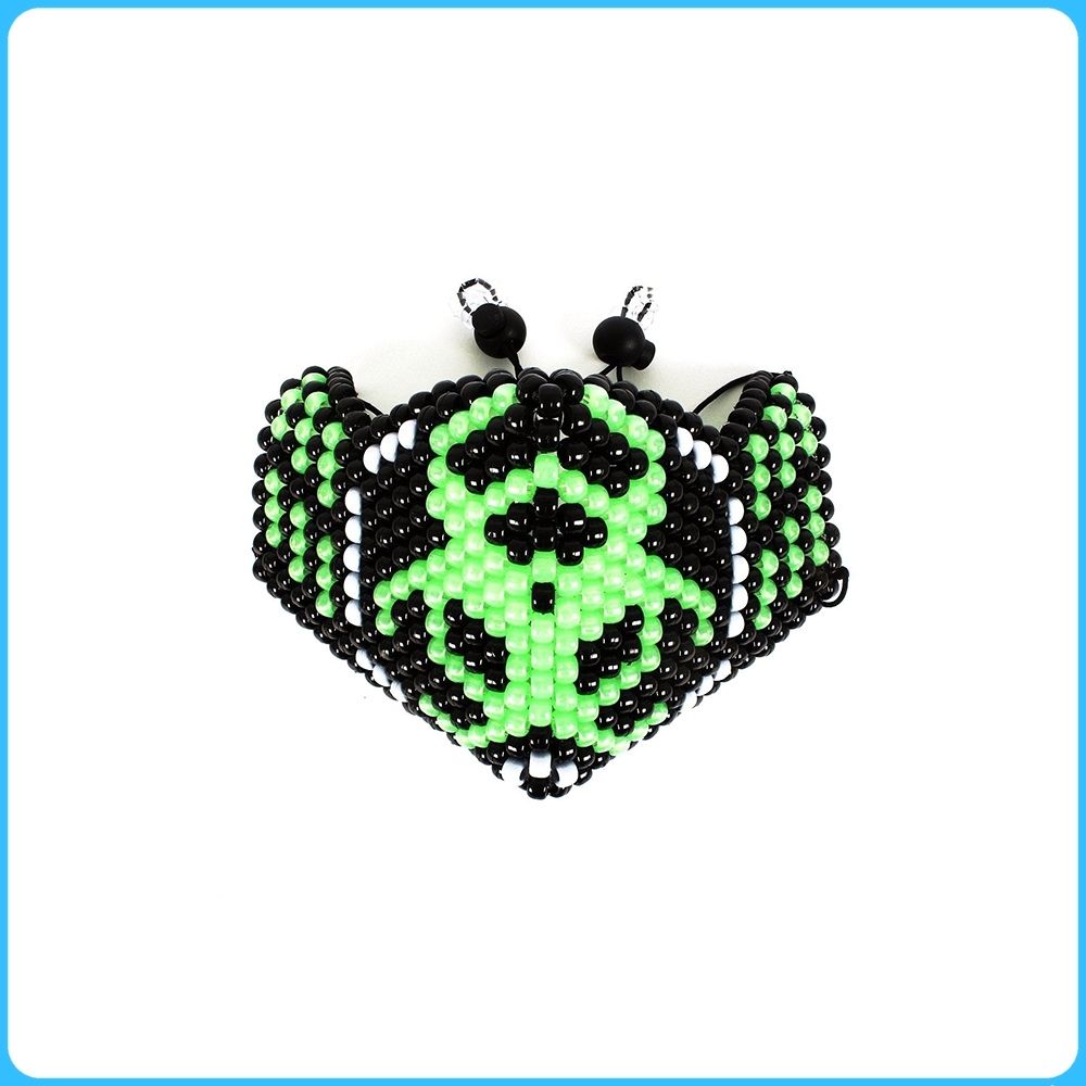 Biohazard Glow-in-the-Dark Full Face Kandi Mask