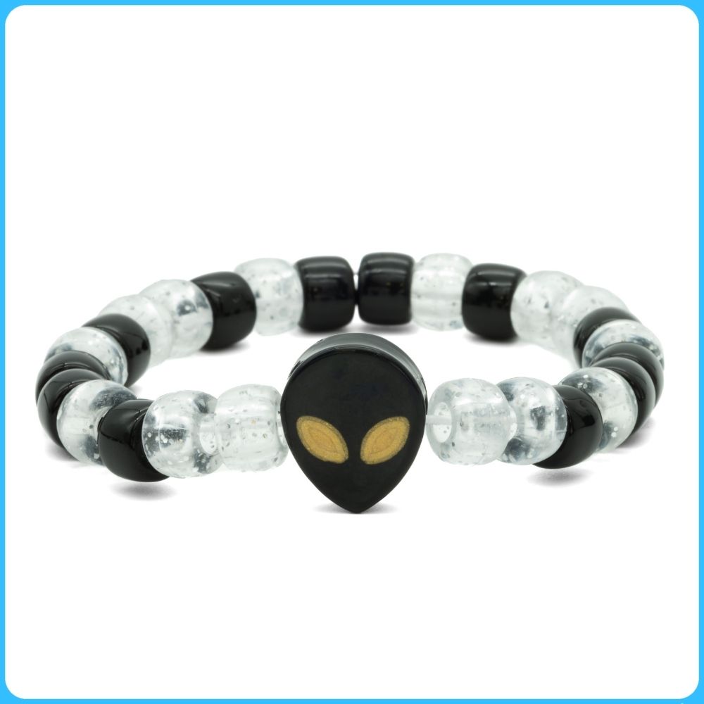 Black Alien Kandi Bracelet