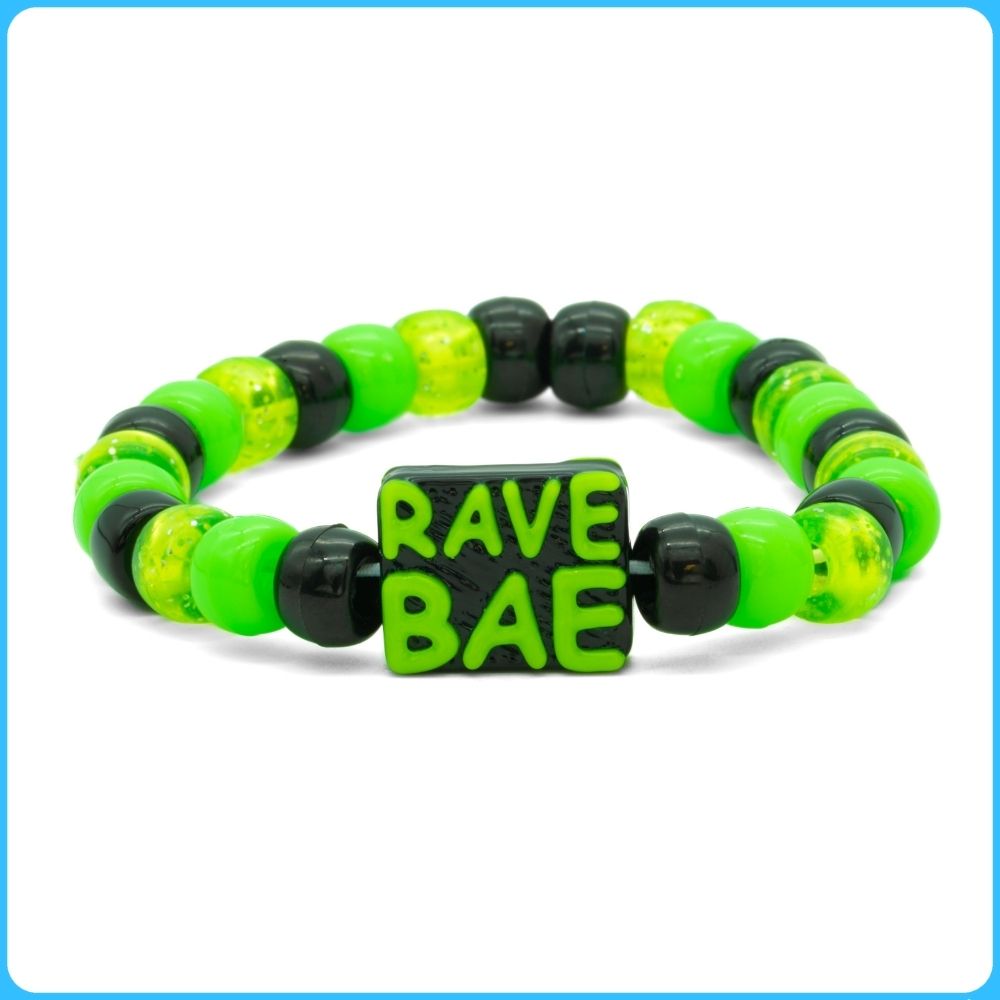 Green Rave Bae Kandi Bracelet