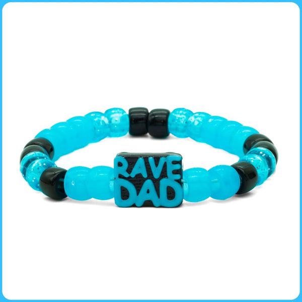 Blue Rave Dad Kandi Bracelet