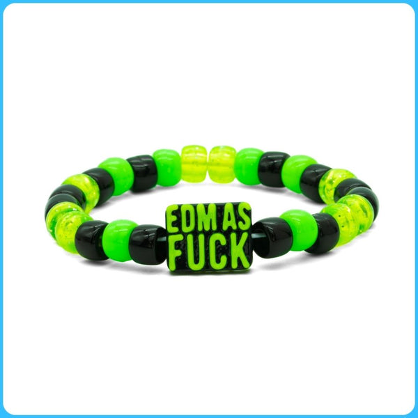 Green EDM AF Kandi Bracelet