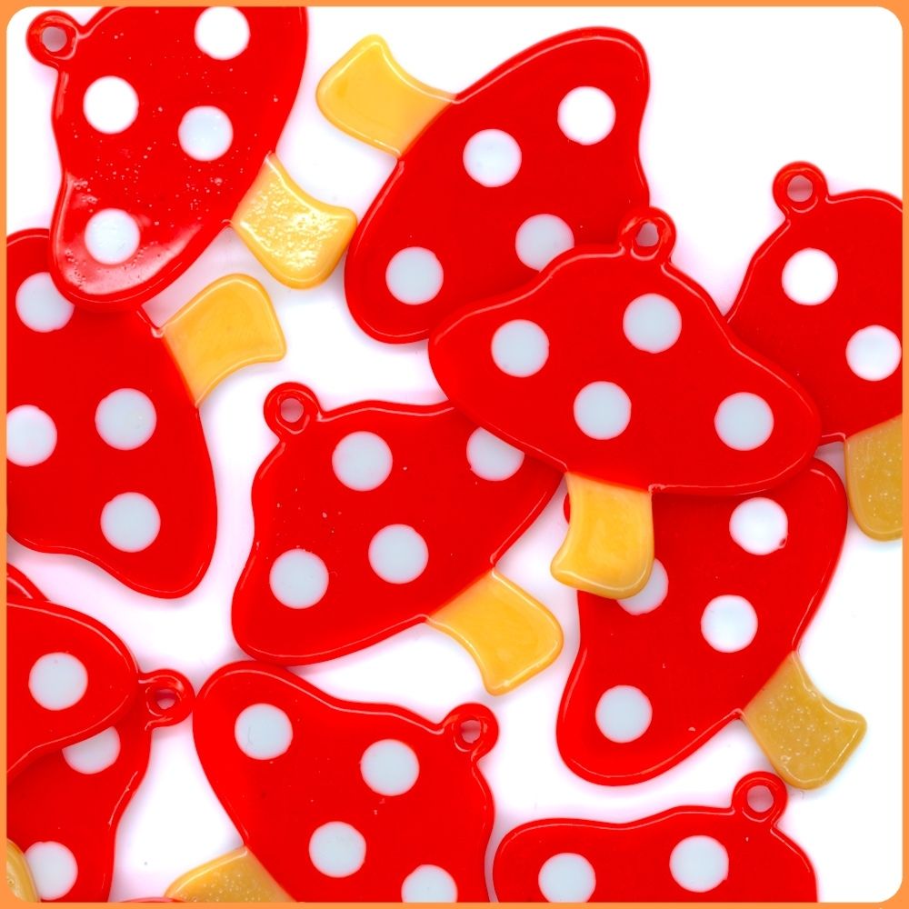 Red Mushroom Custom Charms