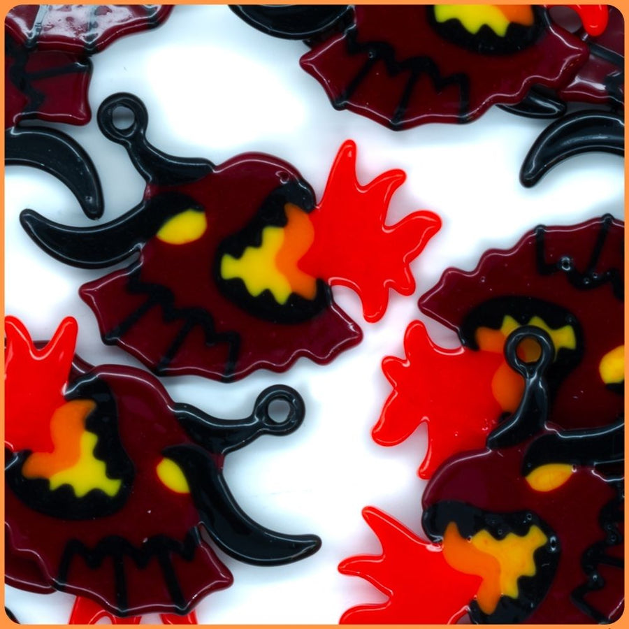 Red Flaming Dragon Custom Charms