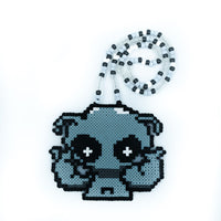 Alien Heart Hands Perler Necklace (L)