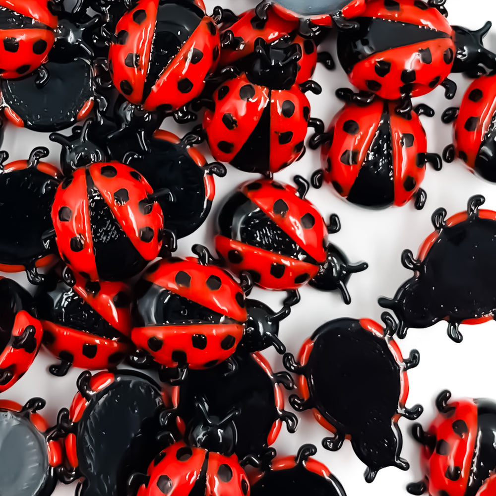 Lady Bug Custom Beads