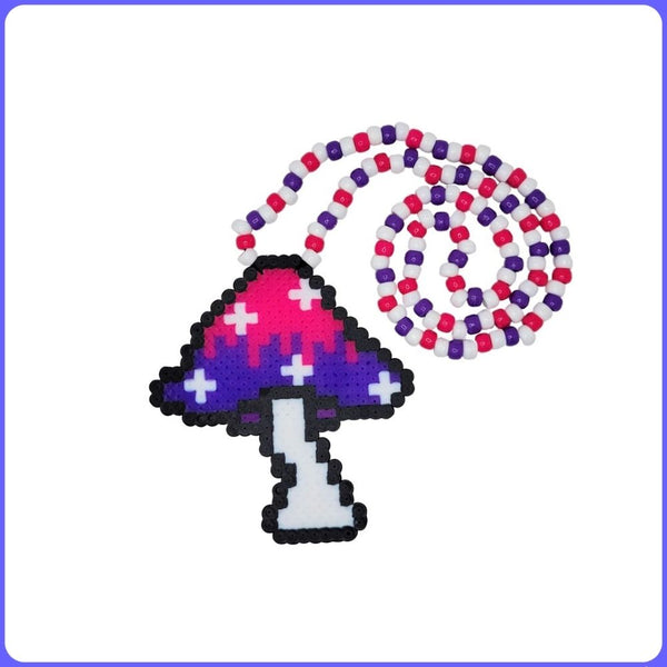 Trippy Mushroom - (M) Perler