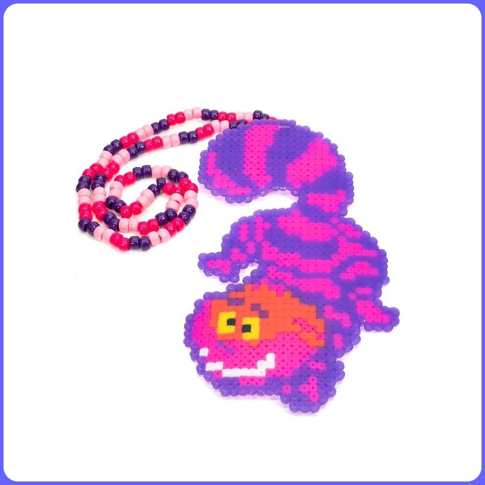 Cheshire Cat on Head - (L) Perler