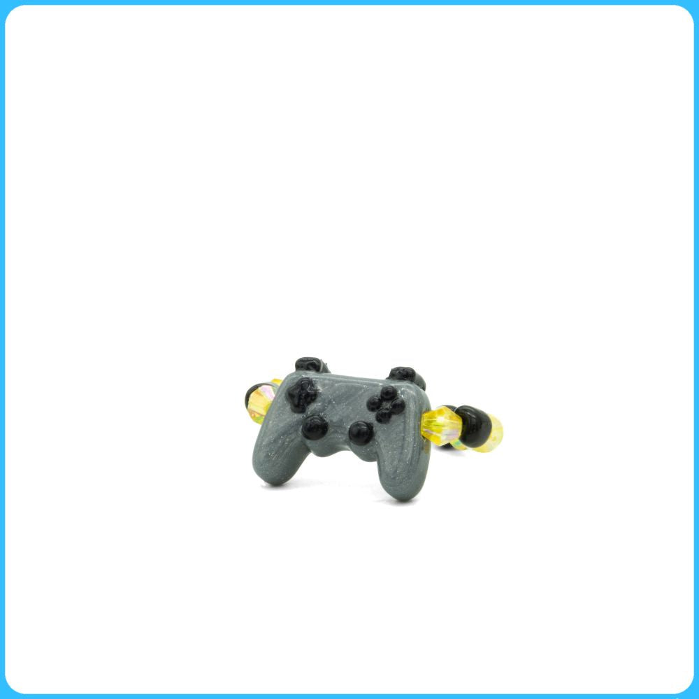 Grey Classic Controller Kandi Ring