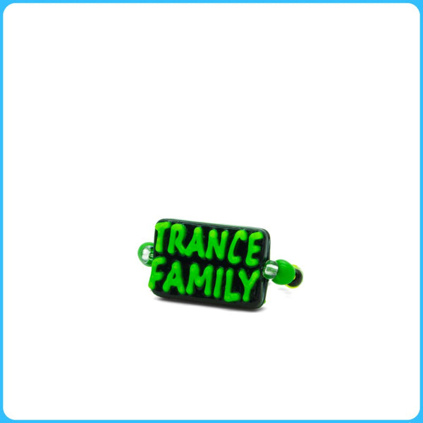 Green Trance Unity Kandi Ring