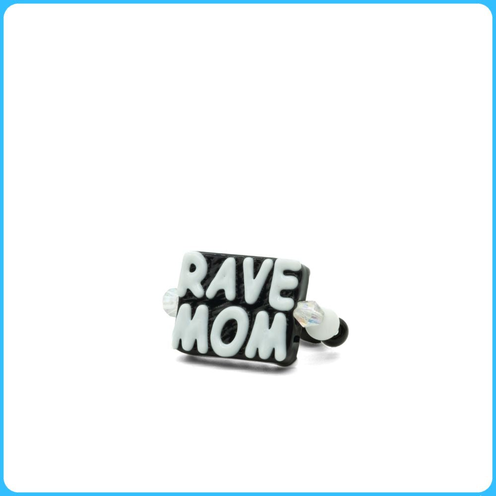 Black Rave Mom Kandi Ring