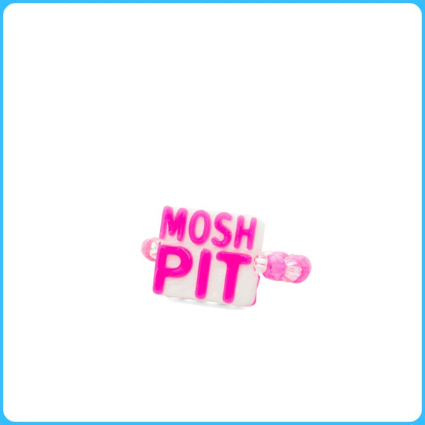 Pink Mosh Pit Kandi Ring
