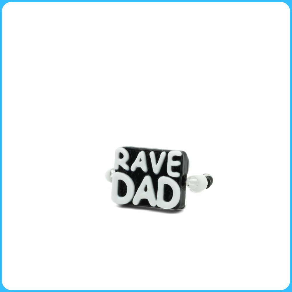 Black Rave Dad Kandi Ring