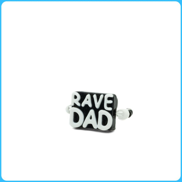 Black Rave Dad Kandi Ring