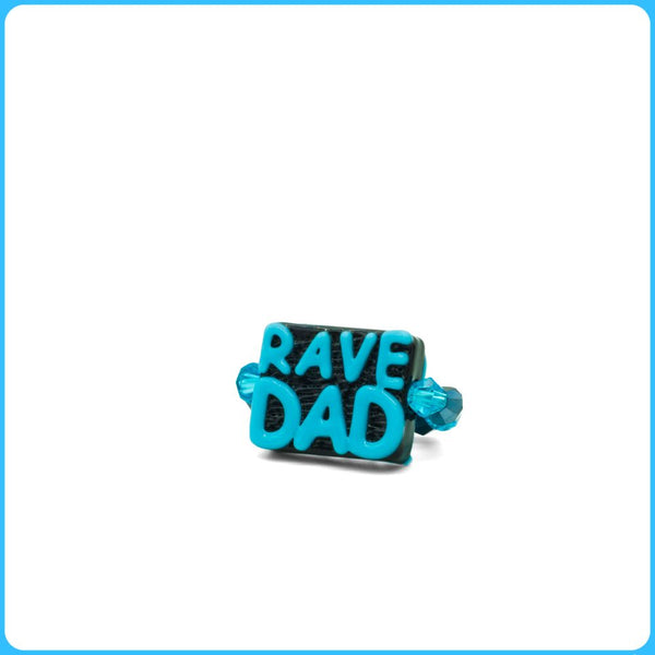 Blue Rave Dad Kandi Ring