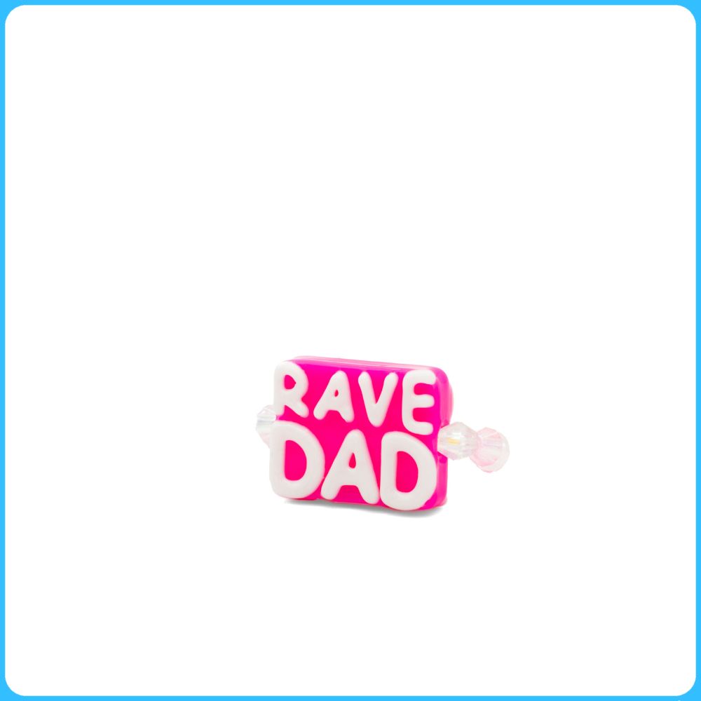 Pink Rave Dad Kandi Ring