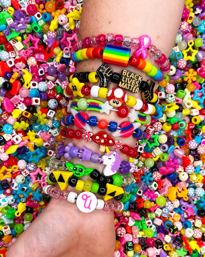 diy custom bracelet 3d printed plastic beads