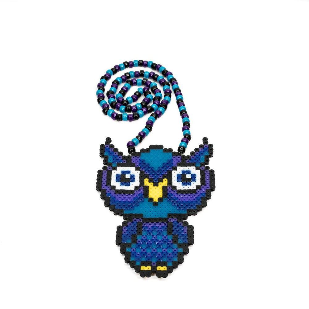 Mystical EDC Owl Custom Perler Necklace