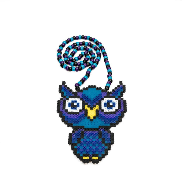 Mystical EDC Owl Custom Perler Necklace
