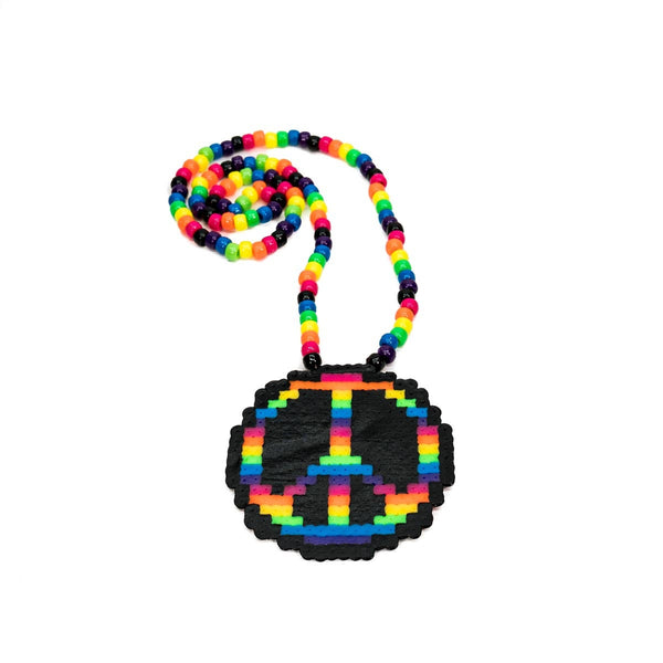 Peace Custom Perler Necklace