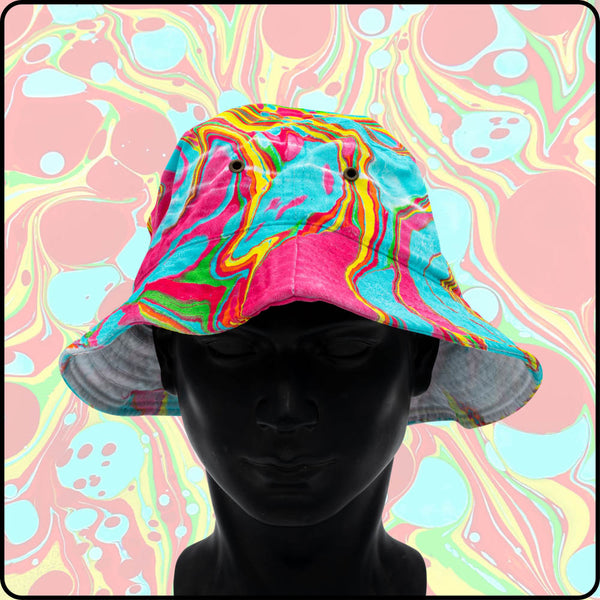 Nasty 90's RGB Hydro-Dipped Bucket Hat