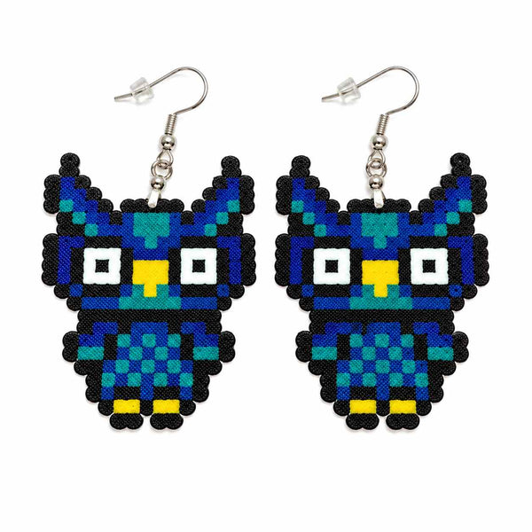 EDC Owl Art - Perler Earrings