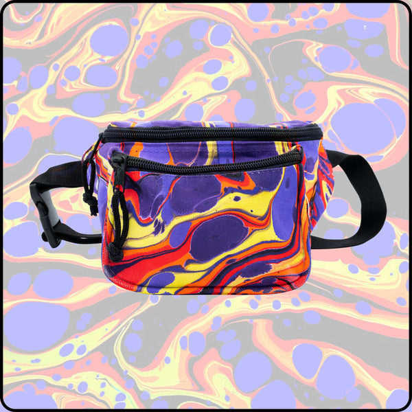 Purple Rain RGB Hydro-Dipped Fanny Pack