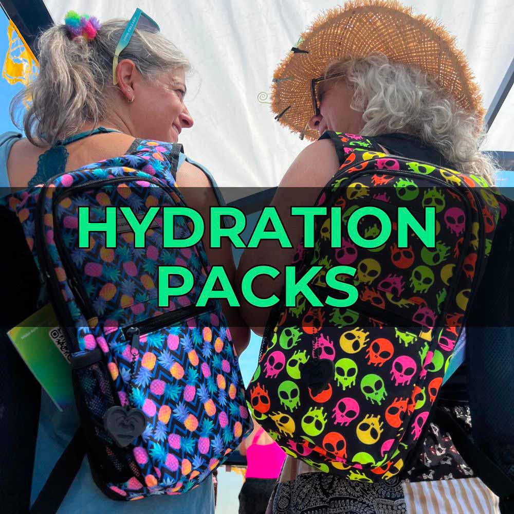 Festival Hydration Packs & Rave Hydro Backpacks | Kandies World