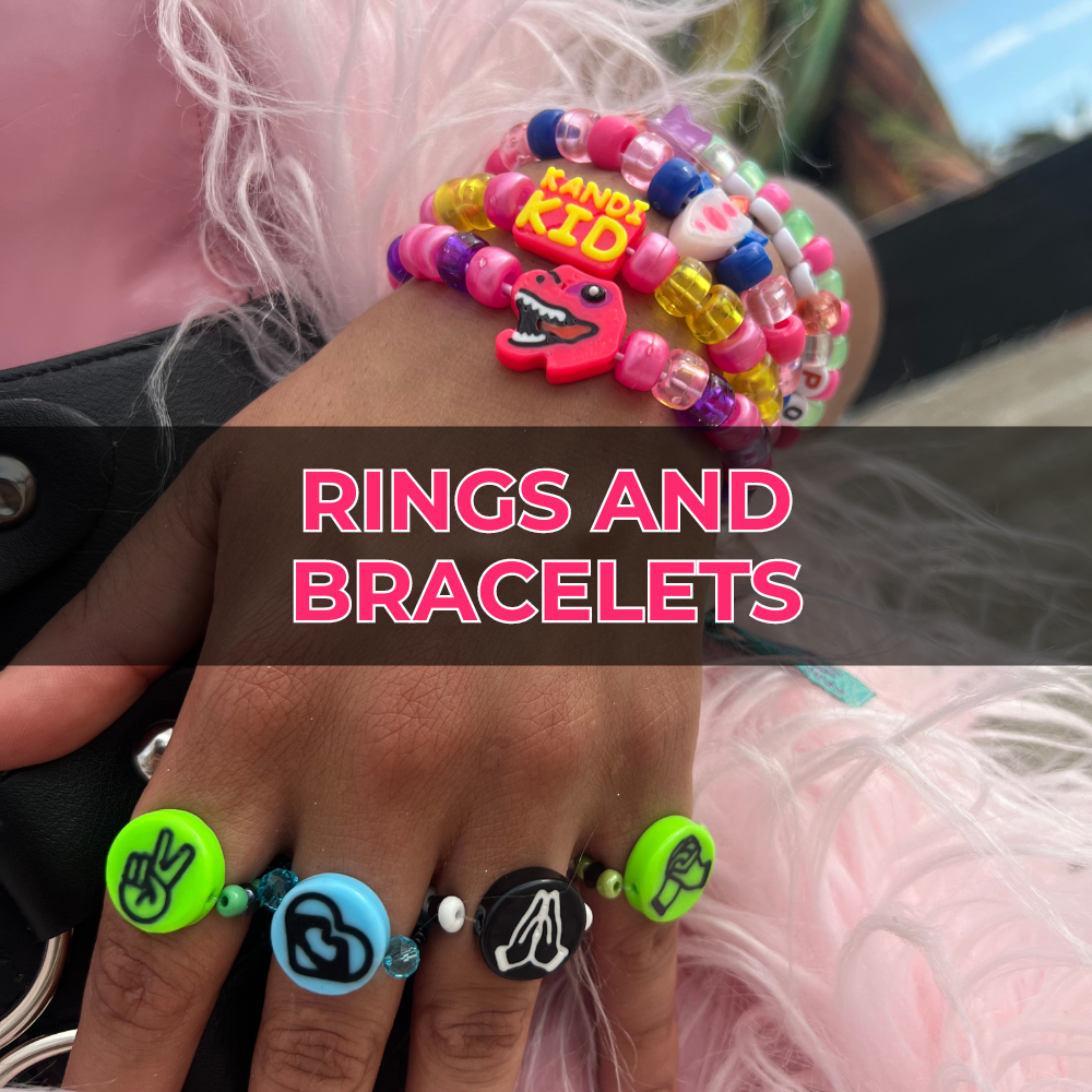 Kandi Rings and Bracelets
