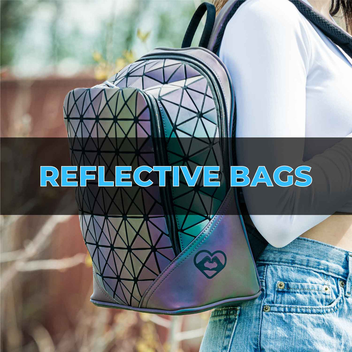 Reflective Festival Bags & Rave Backpacks | Kandies World