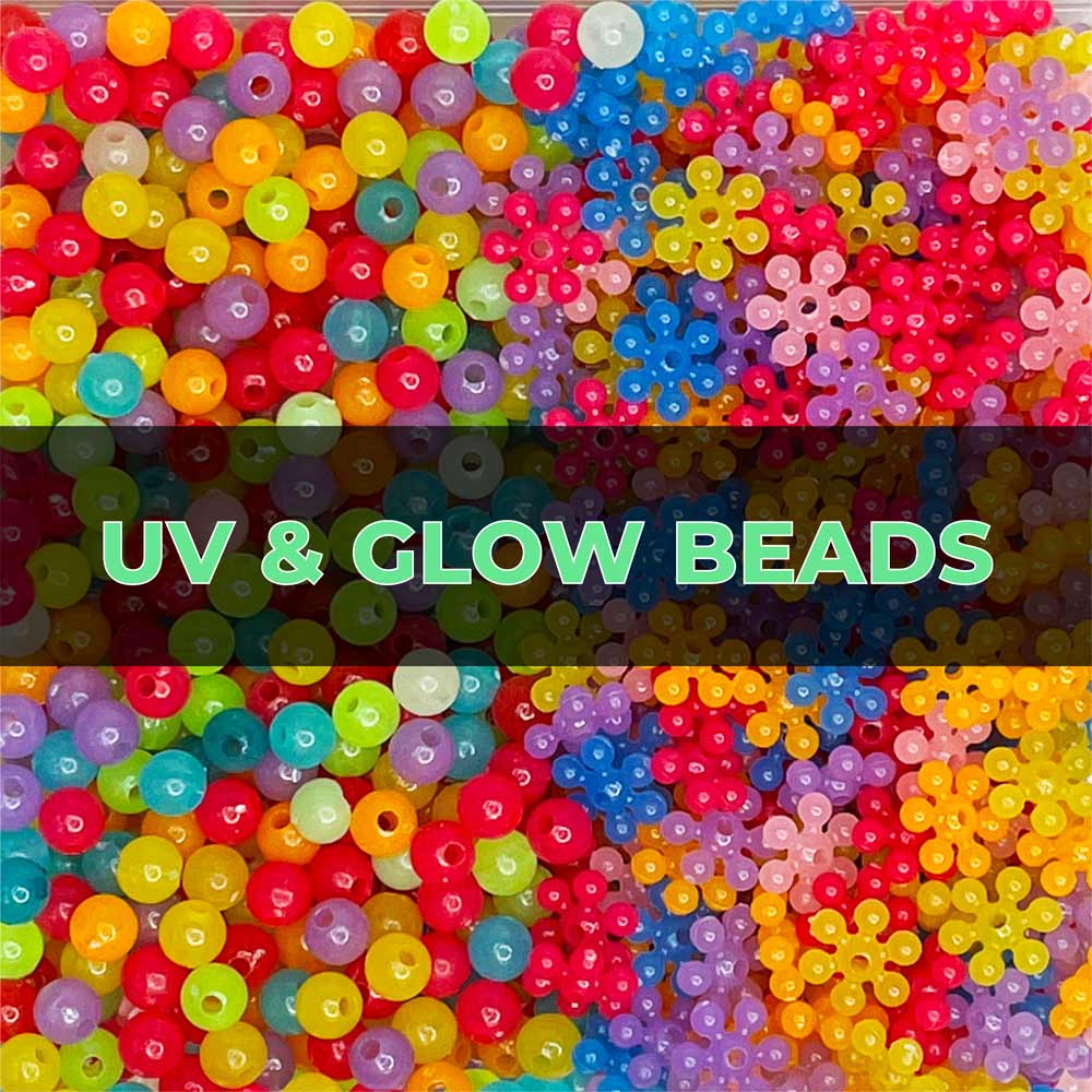 DIY 9x6MM Multicolor Glow-In-The-Dark Barrel Plastic Pony Beads – Kandies  World