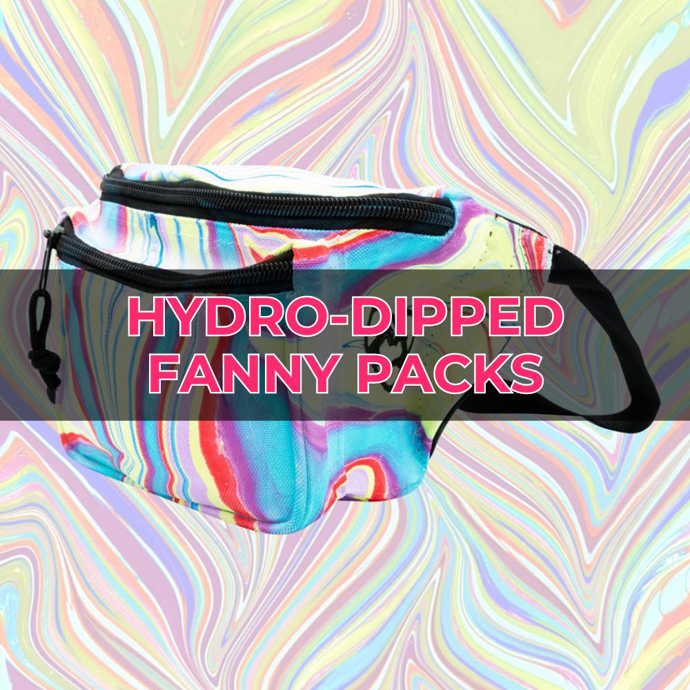 Exclusive Hydro-Dipped Marble Fanny Pack