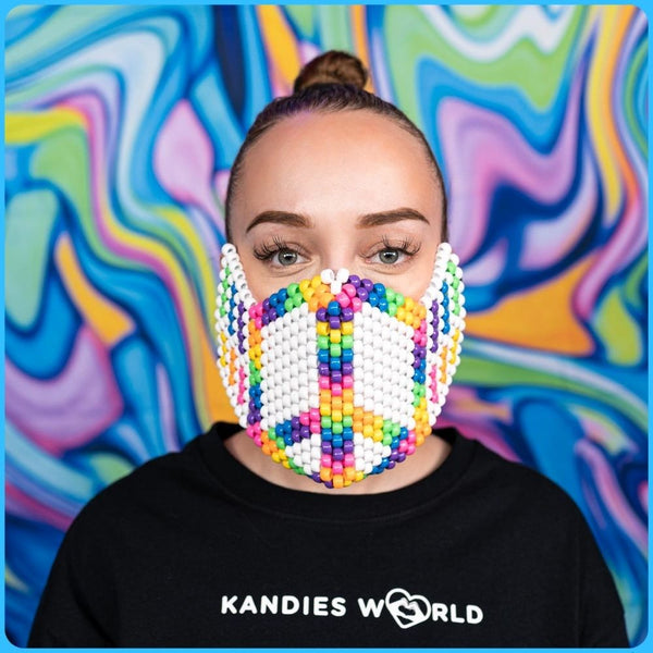Peace Full Face Kandi Mask