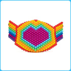 Rainbow Love Full Face Kandi Mask