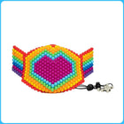 Rainbow Love Full Face Kandi Mask