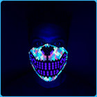Trippy Glow Cheshire Cat Full Face Kandi Mask