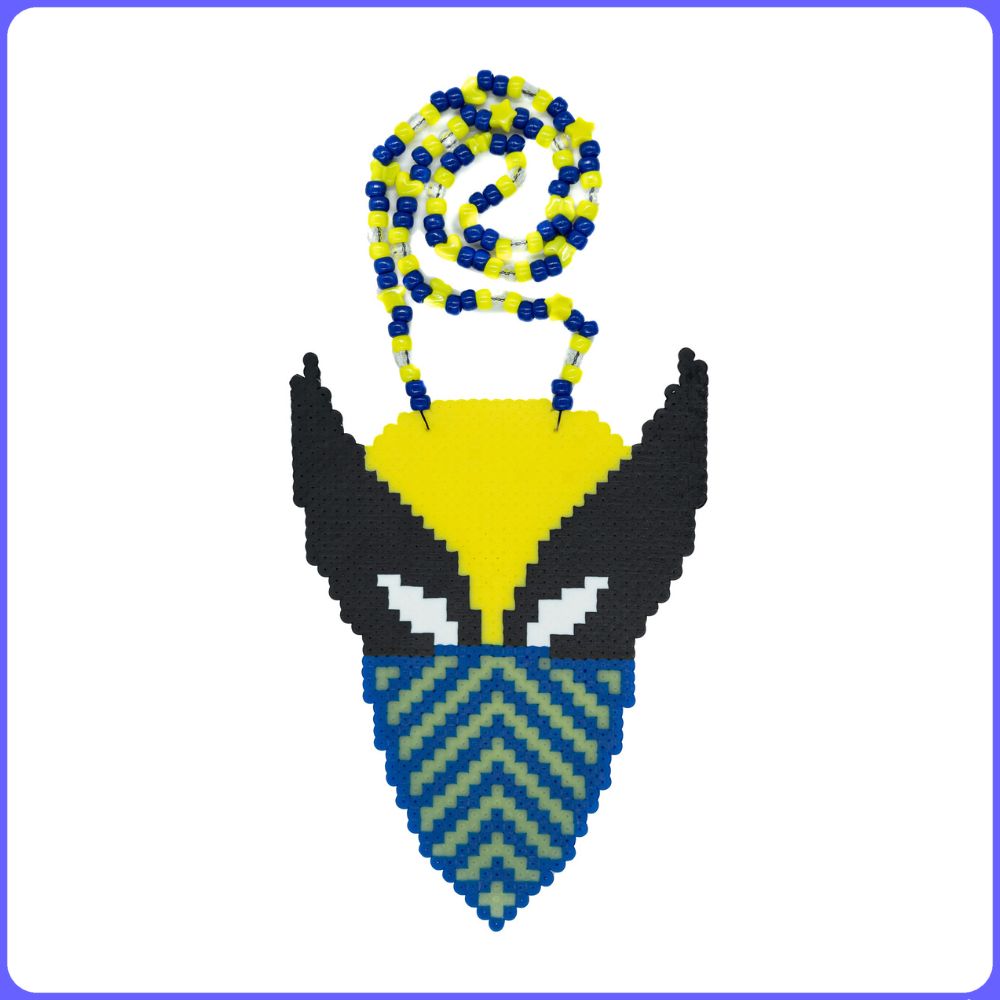 Wolverine Bandana Perler Necklace | Movies & TV | Festival Rave Jewelry ...