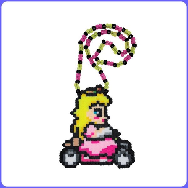 Princess Peach on Kart - (M) Perler