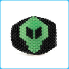 Glow-In-The-Dark Alien Surgical Kandi Mask