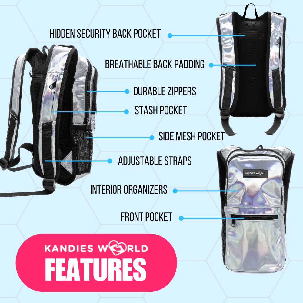 Festival Hydration Pack With Hidden Pocket Cycling Backpack Rave2o