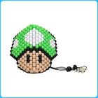 Green Mario Mushroom Surgical Kandi Mask