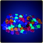 UV Fluorescent Heart Beads