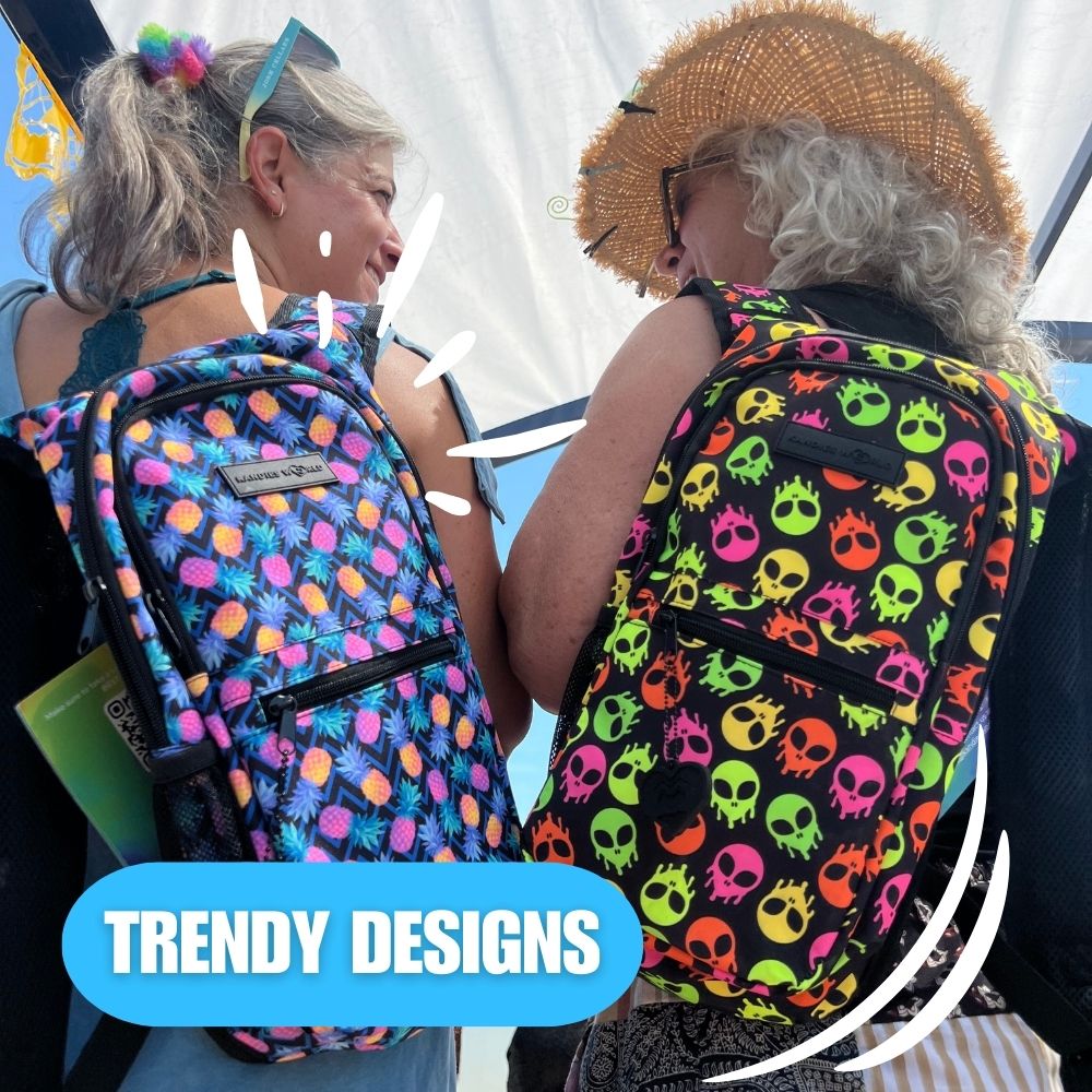 Checkered Hydration Pack Festival Rave Backpack Water Pack