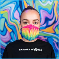 Paint Drip Glow-In-The-Dark Kandi Mask – Round