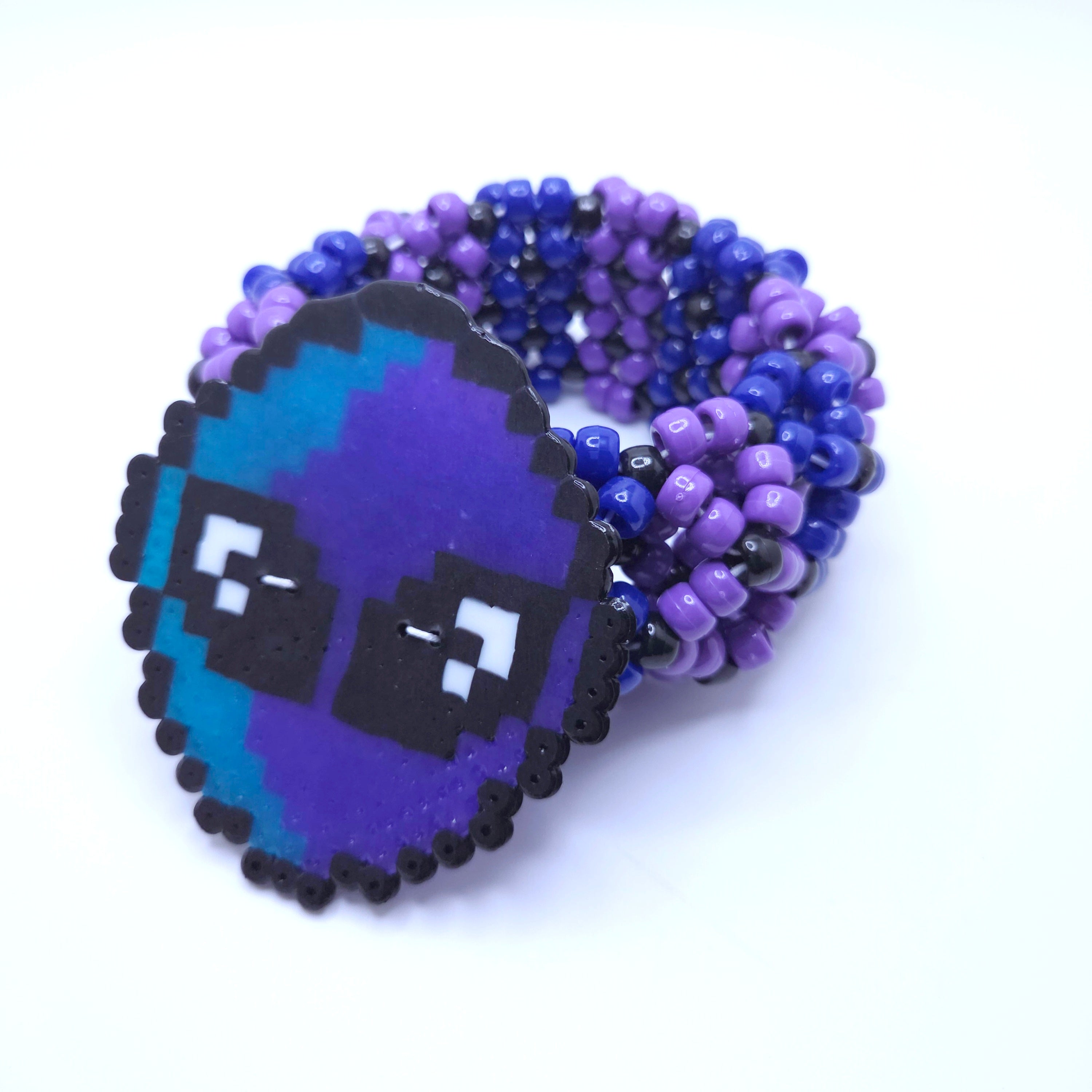 Alien Head Kandi Cuff Bracelet