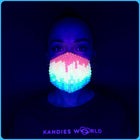 Paint Drip Glow-In-The-Dark Surgical Kandi Mask