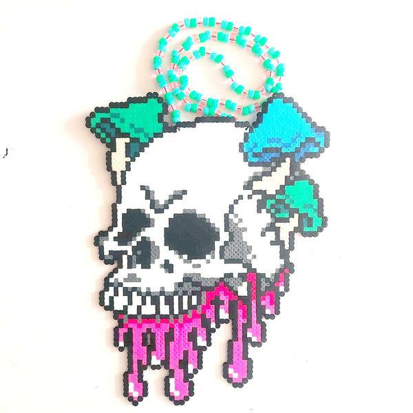 Skull W/Mushrooms - (XL) Perler