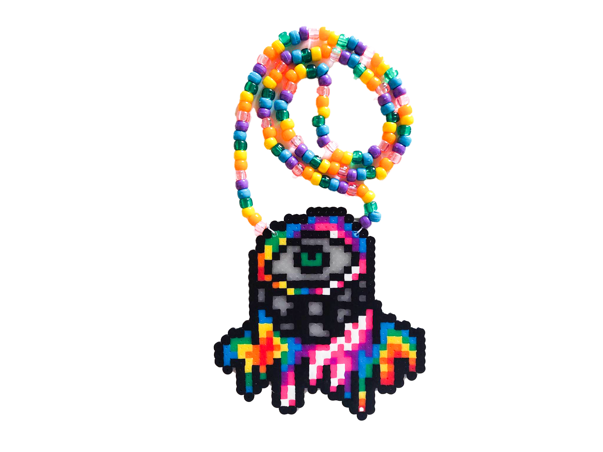 Subtronics x Kandies World - Multicolor-Drip Perler Necklace - (M) Perler