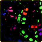 Black UV Skeleton Head Beads - 75/Pack