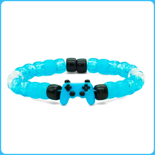 Blue Classic Controller Kandi Bracelet
